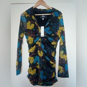 🌸 Urban Outfitters Retro Floral Long Sleeve Dress 🌸